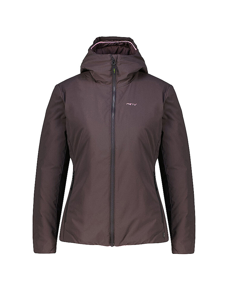 MERU Damen Isojacke Envigado Hoodie dunkelrot | S