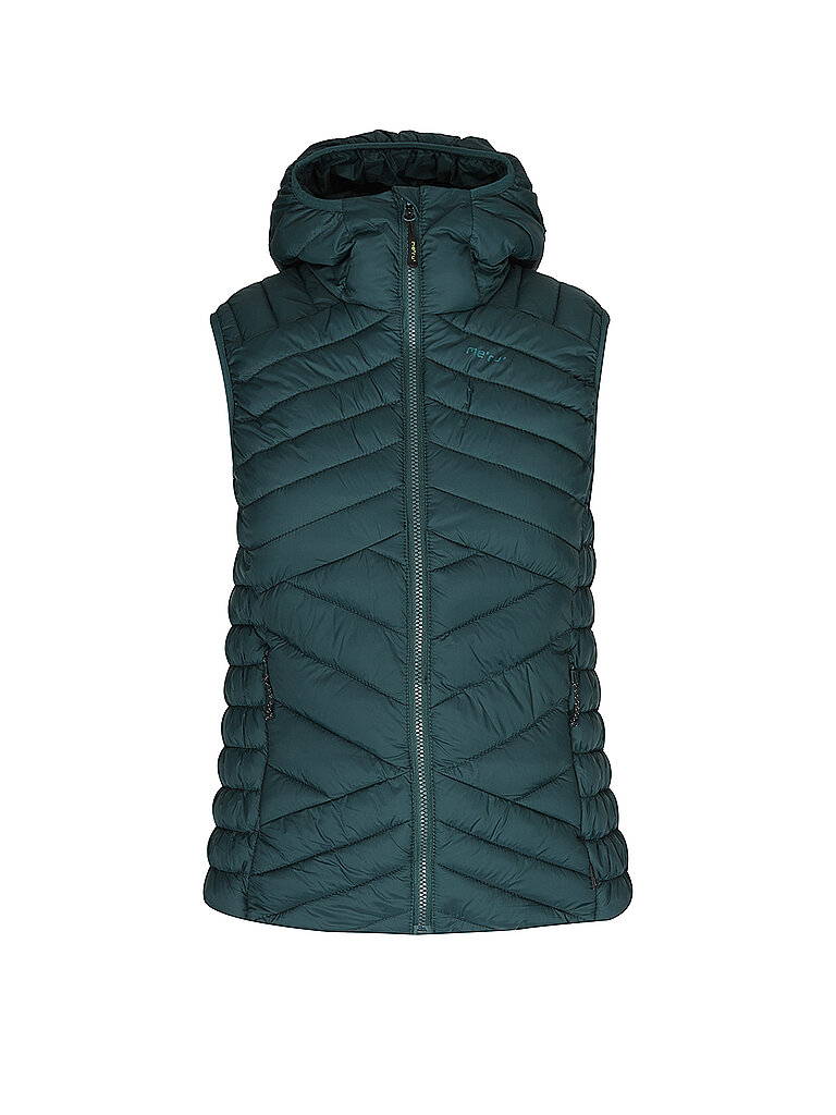 MERU Damen Isoweste Rakaia Hoodie dunkelgrün | S