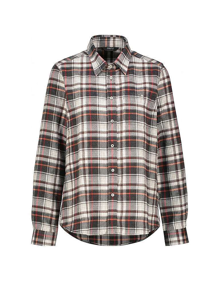 MERU Damen Bluse Waimate Flannel dunkelrot | L