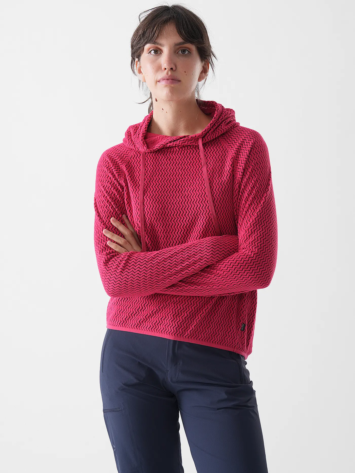 MERU | Damen Fleecejacke Calais Hoodie | beere