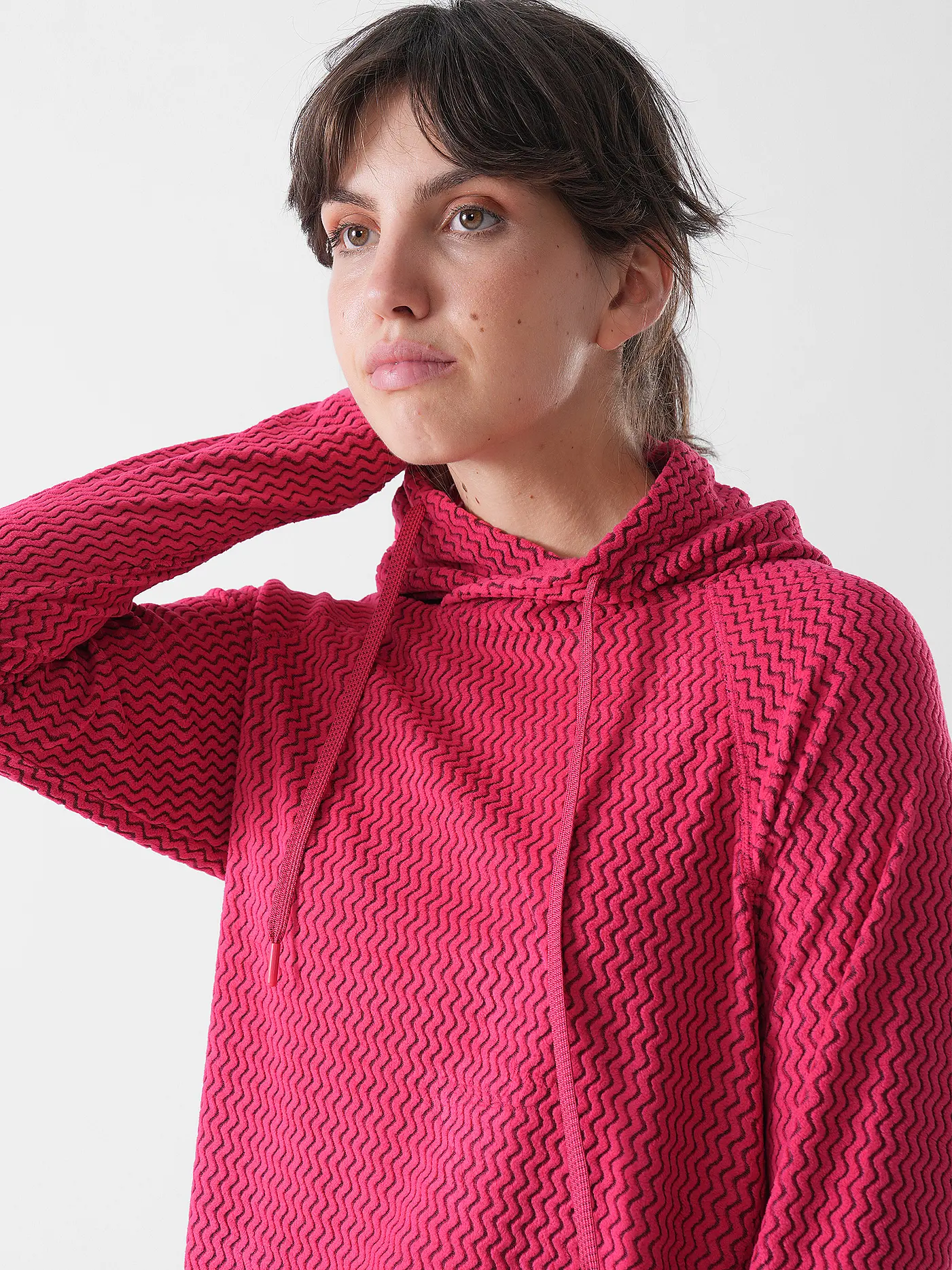 MERU | Damen Fleecejacke Calais Hoodie | beere