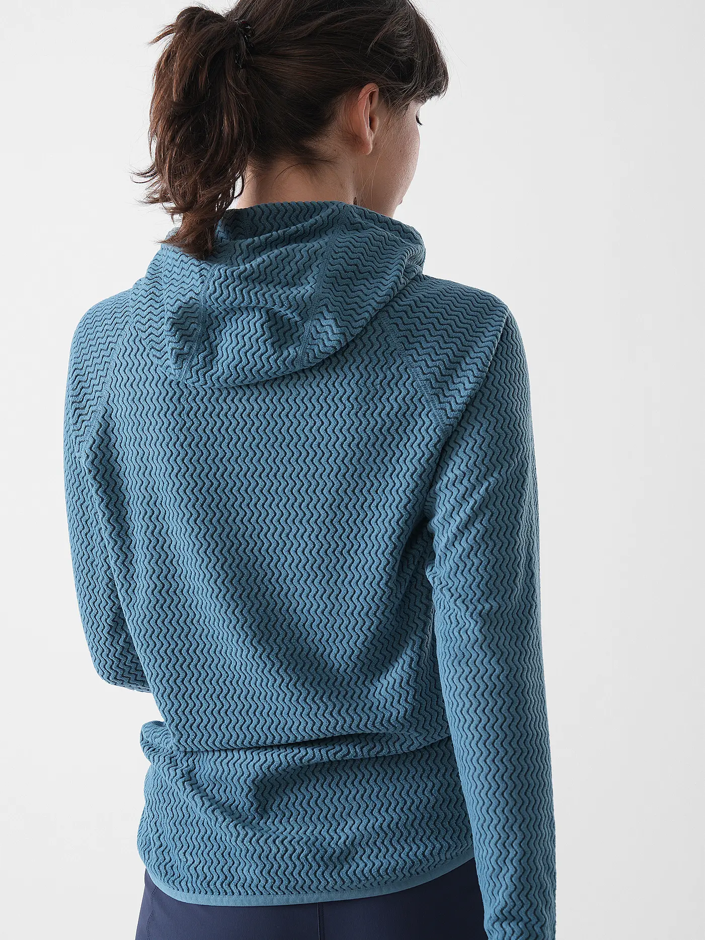 MERU | Damen Fleecejacke Calais Hoodie | petrol