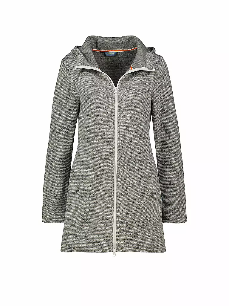 MERU | Damen Fleecejacke lang Bergen | grau