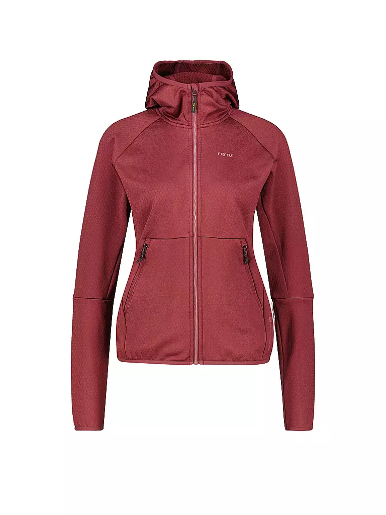 MERU | Damen Fleecejacke Motala | dunkelrot