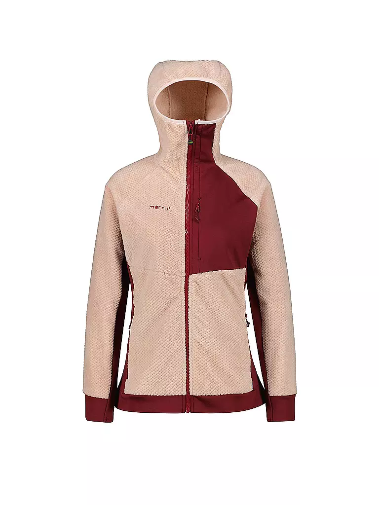 MERU | Damen Fleecejacke Oneroa Hoodie | rosa