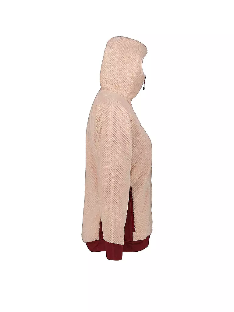 MERU | Damen Fleecejacke Oneroa Hoodie | rosa