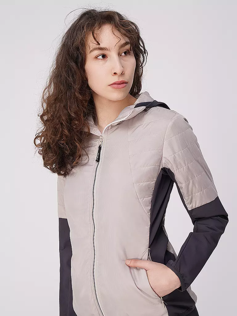 MERU | Damen Hybridjacke Lota | grau