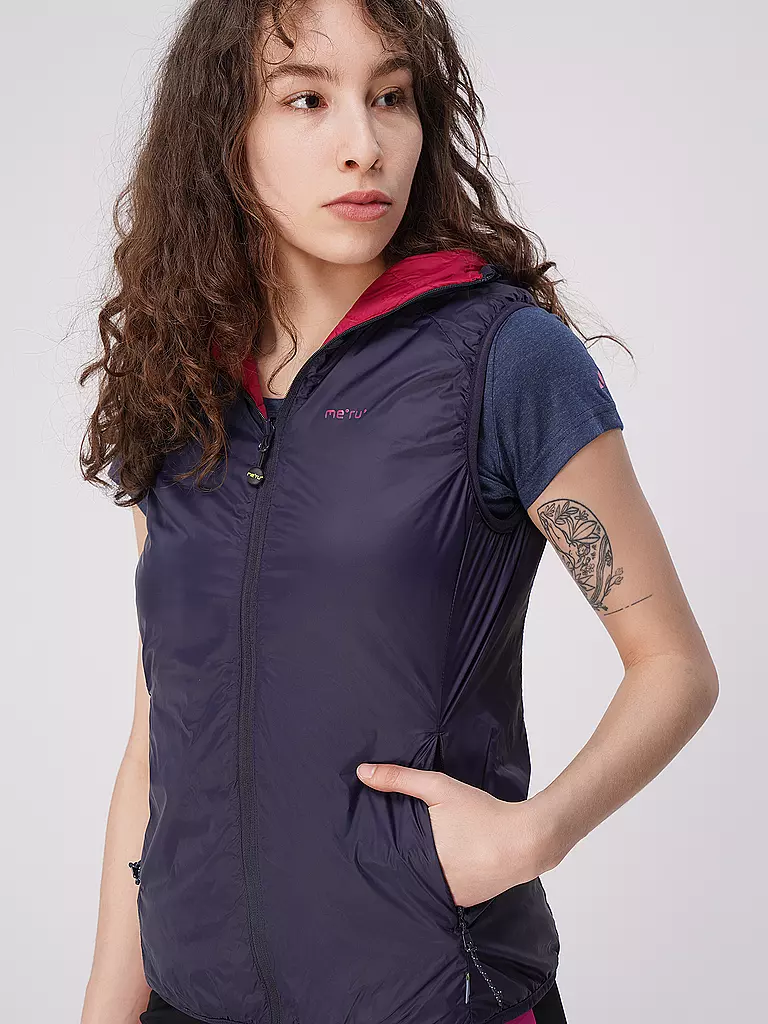 MERU | Damen Isoweste Naknek Hoodie | dunkelblau