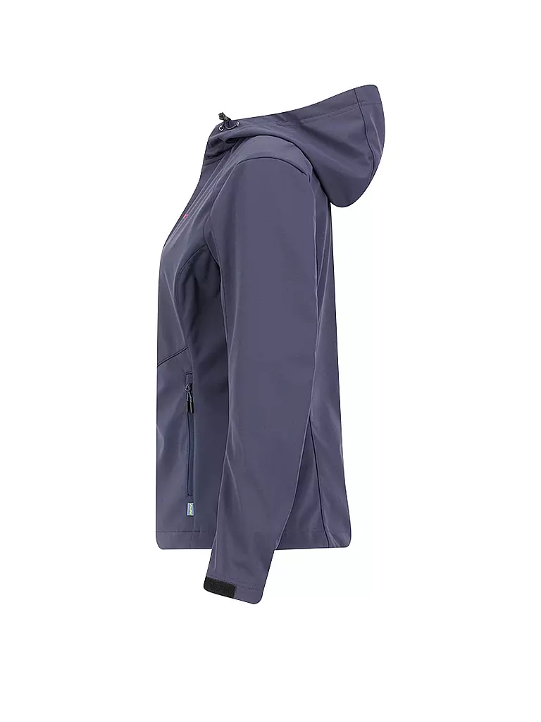 MERU | Damen Softshelljacke Meaux Hoodie | schwarz