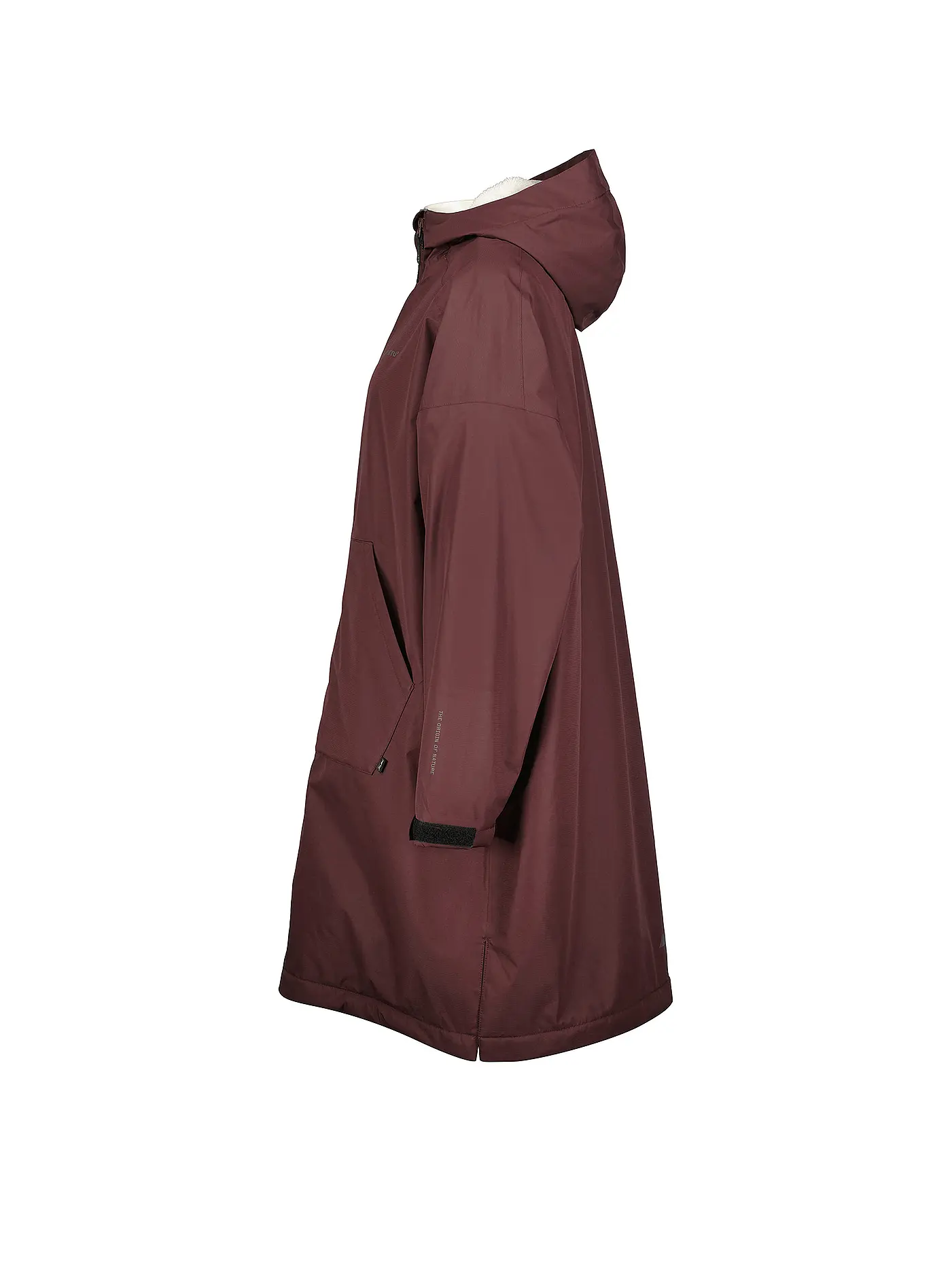 MERU | Damen Wintermantel Aalborg Loos Packable Hoodie | braun