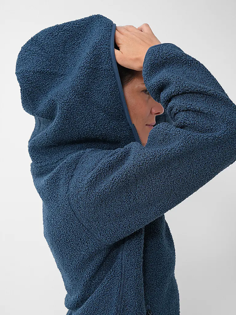 MERU | Damen Wintermantel Sigtuna Teddyfleece Hoodie | 