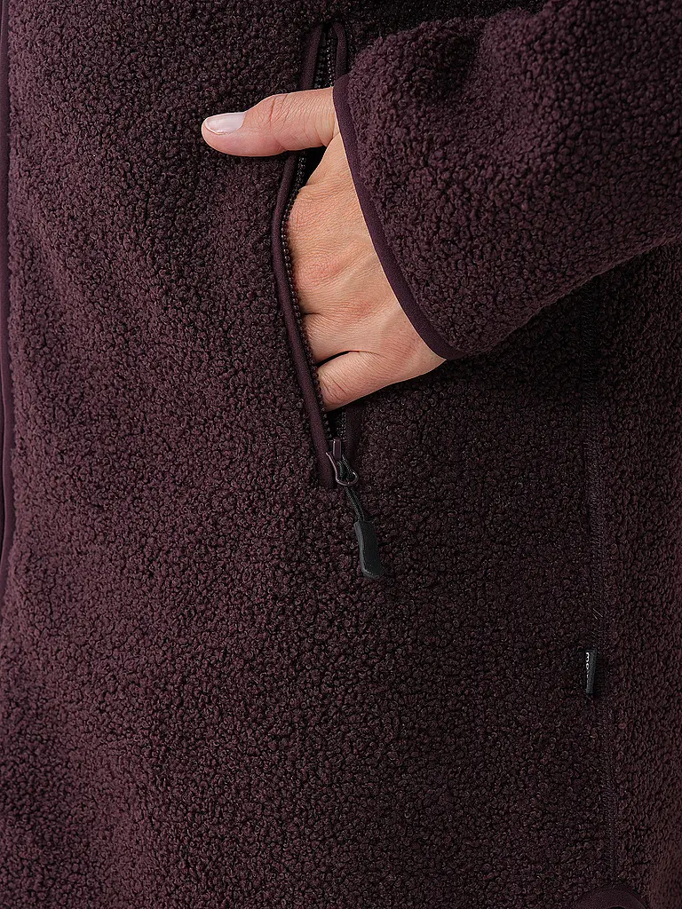 MERU | Damen Wintermantel Sigtuna Teddyfleece Hoodie | 