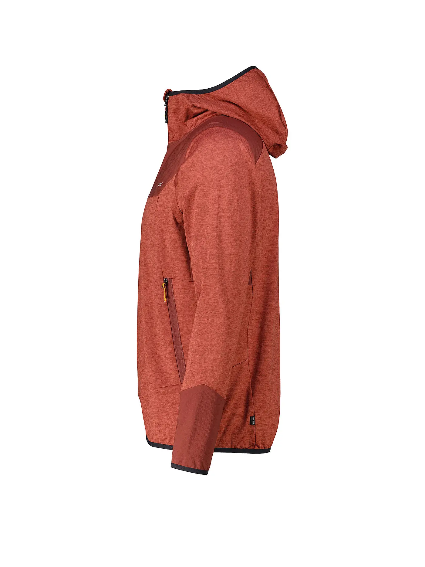 MERU | Herren Fleecejacke Faxe Powerstretch Hoodie | dunkelrot