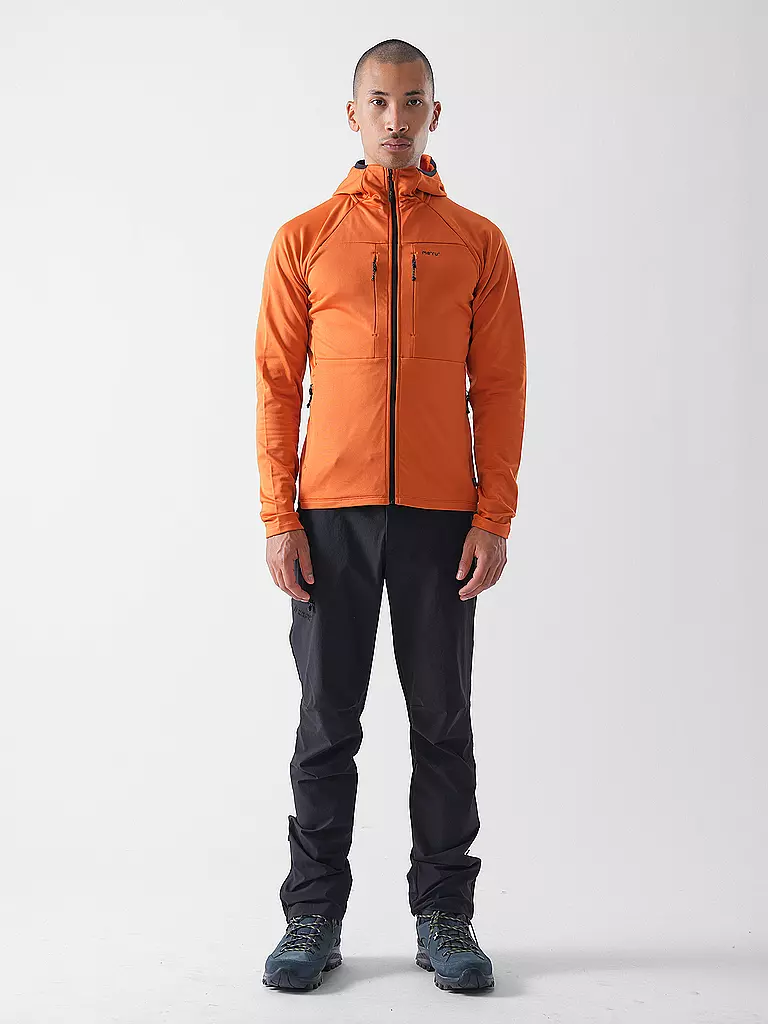MERU | Herren Fleecejacke Tyonek Hoodie | kupfer