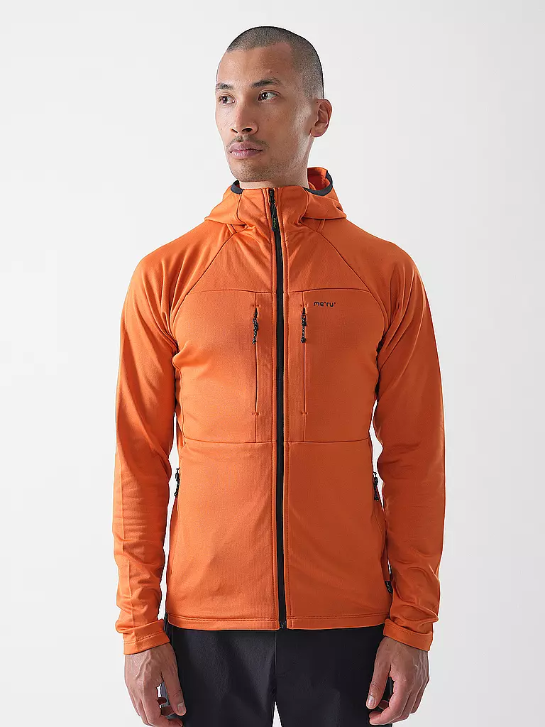MERU | Herren Fleecejacke Tyonek Hoodie | kupfer