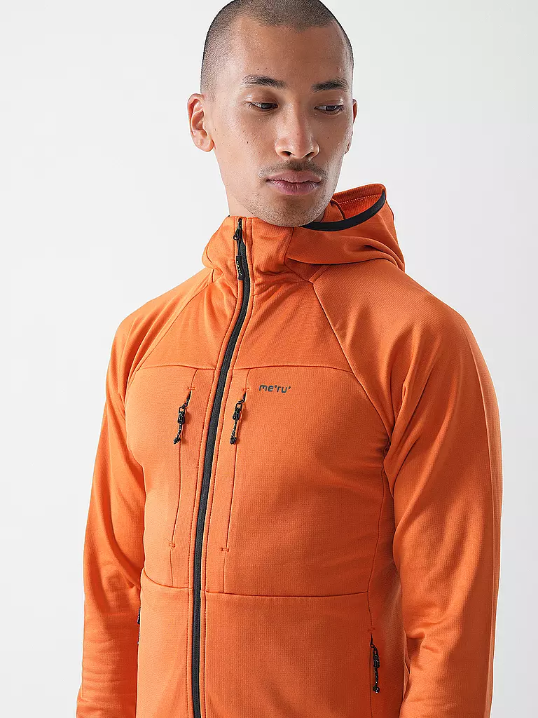 MERU | Herren Fleecejacke Tyonek Hoodie | kupfer