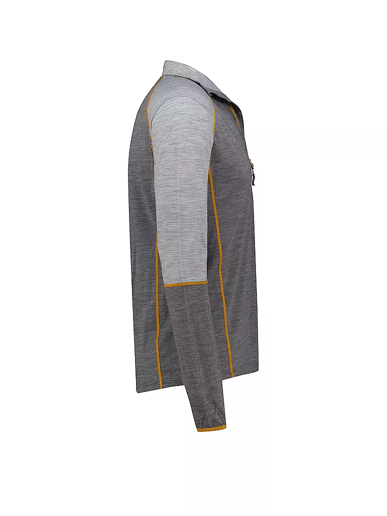 MERU | Herren Funktions Zipshirt Slagelse  | grau