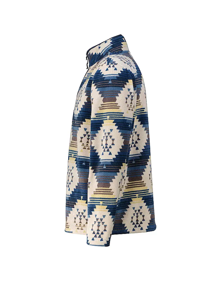 MERU | Herren Funktions Zipshirt Tomar Print | beige