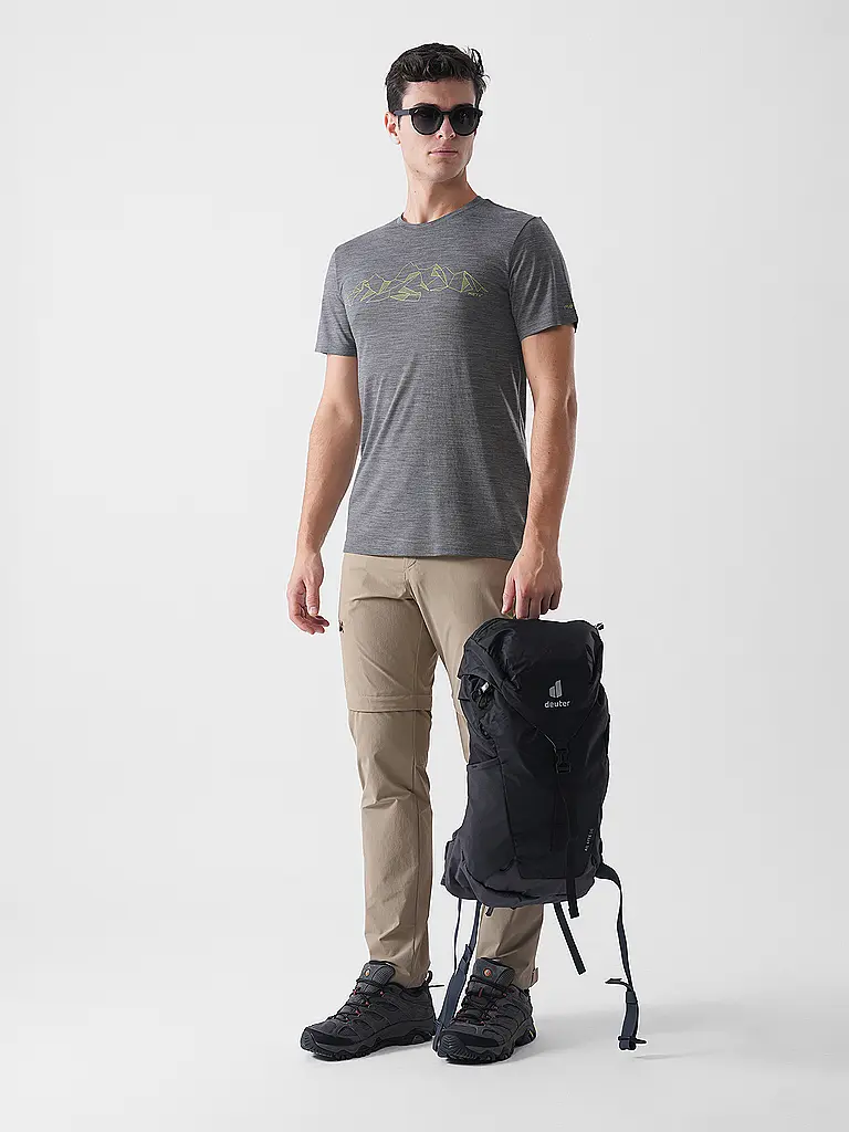 MERU | Herren Funktionsshirt Laholm Woolmix | grau