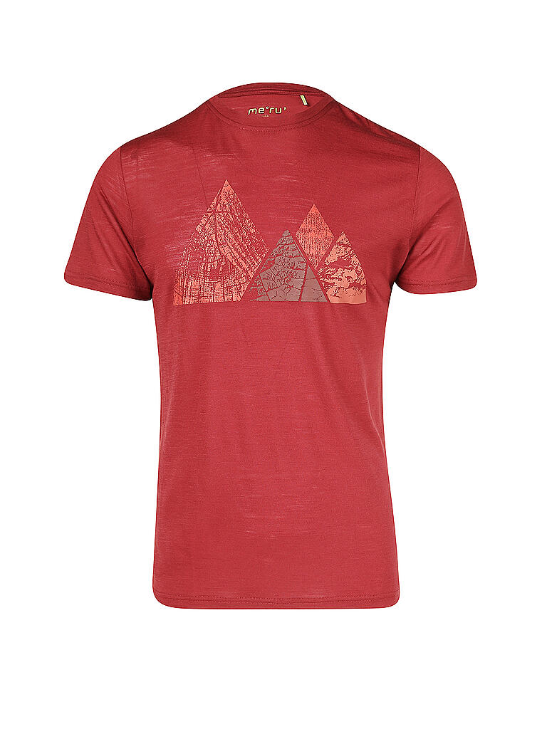 MERU | Herren Funktionsshirt Tumba Wolle | rot