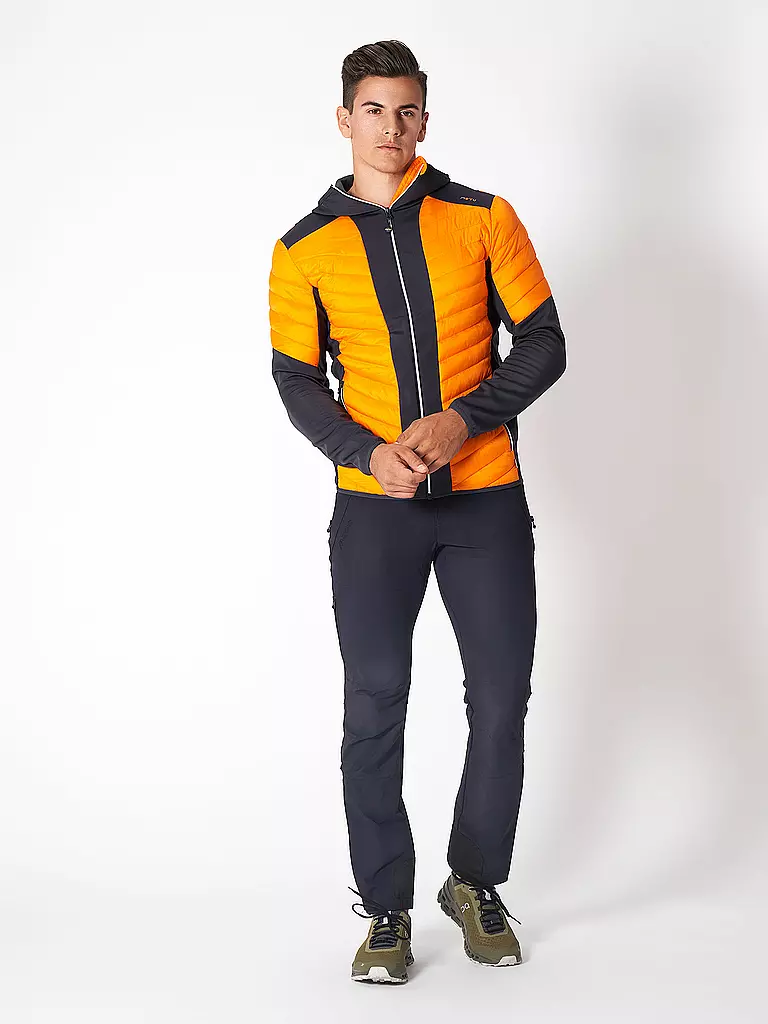 MERU | Herren Hybridjacke Reading Hoodie | orange