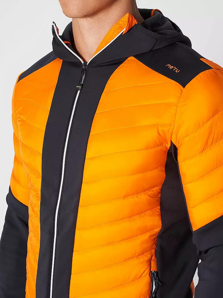 MERU | Herren Hybridjacke Reading Hoodie | orange