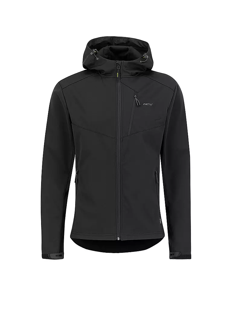 MERU | Herren Softshelljacke Meaux Hoodie | schwarz