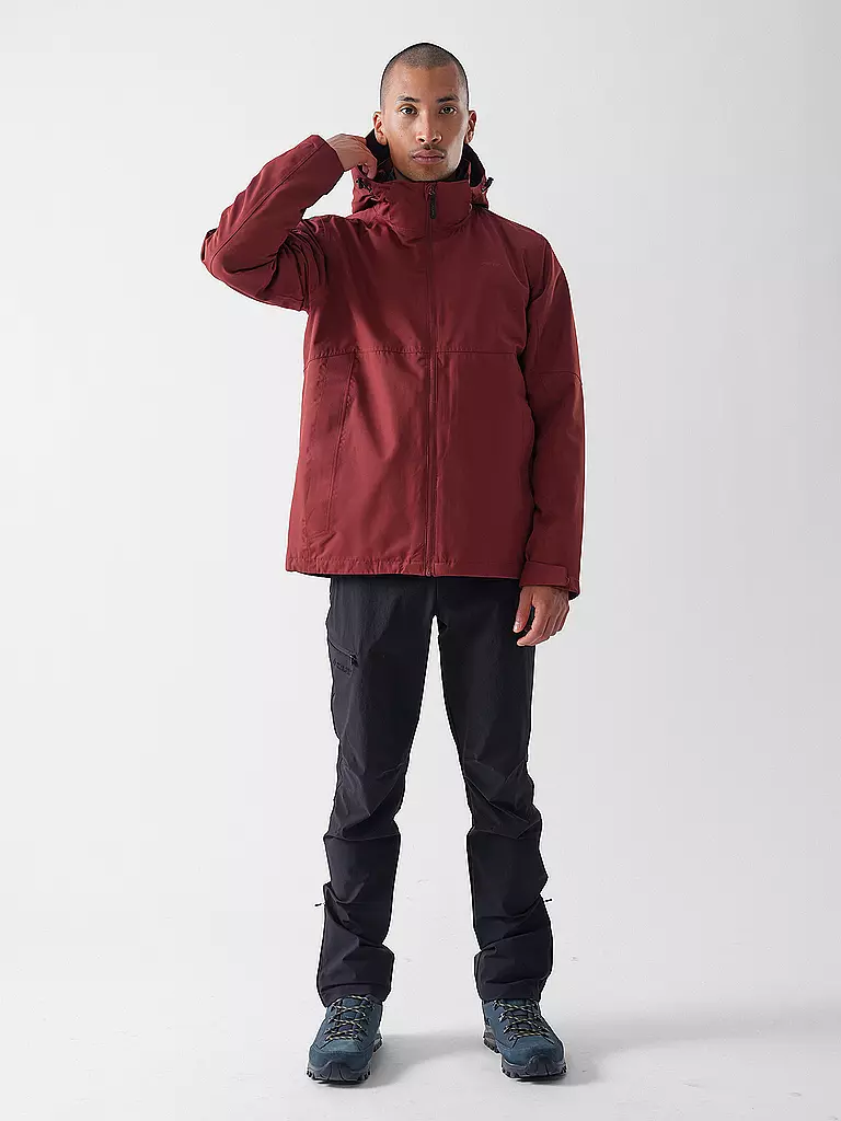 MERU | Herren Wanderjacke Bedford 2in1 Hoodie | kupfer