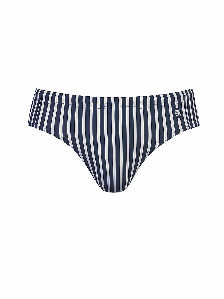 mey Badeslip Classic Stripe Polyester Dunkelblau
