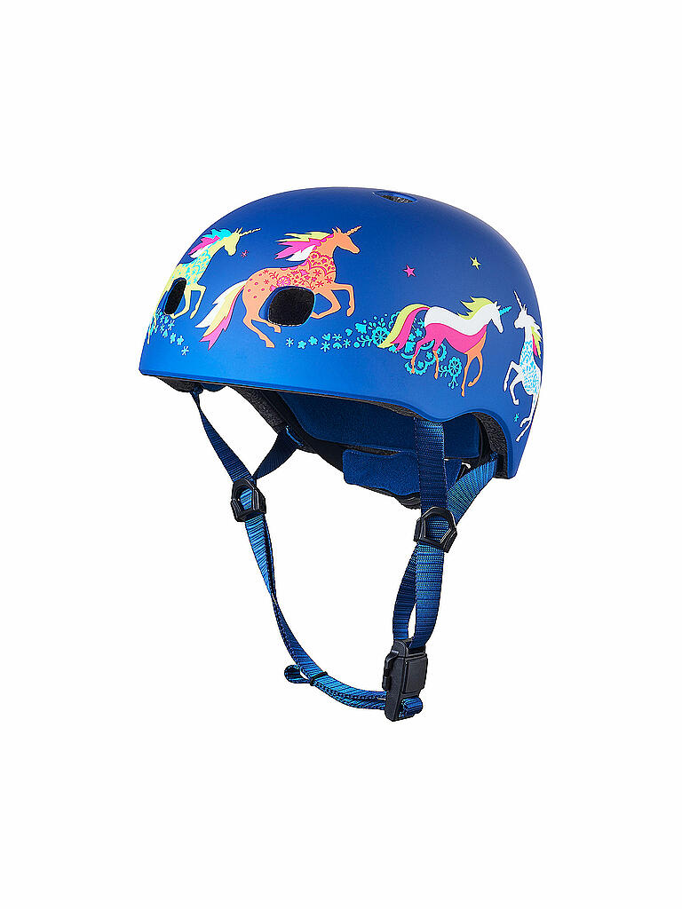 MICRO Kinder Scooter Helm Unicorn blau
