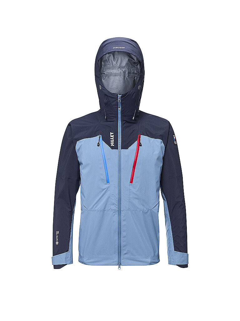 Millet Tourenjacke Hardshell GORE-TEX PRO Polyamid Hellblau