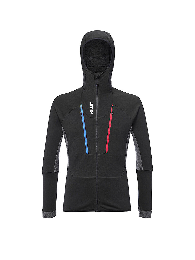 Millet Hybridjacke Polartec Power Wool Hoodie Schwarz
