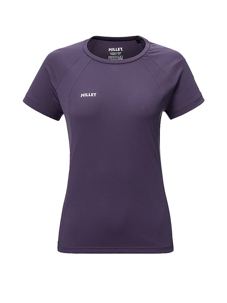 Millet Funktionsshirt Polartec Powerdry Rundhals Kurzarm Lila