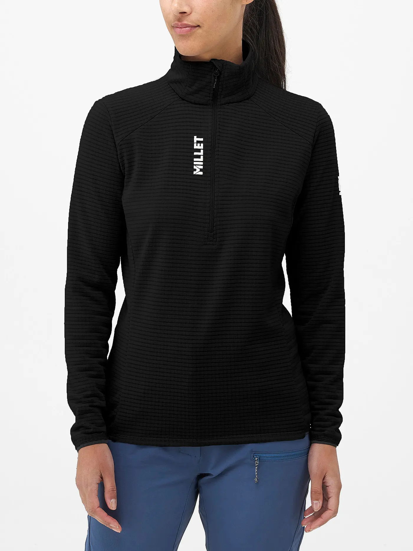 MILLET | Damen Touren Zipshirt Intense Fleece | schwarz