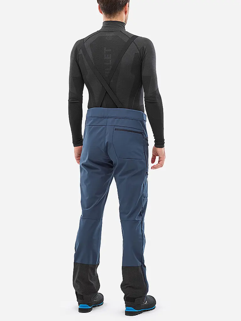 MILLET | Herren Softshell Tourenhose Kamet Shield mit Träger | dunkelblau