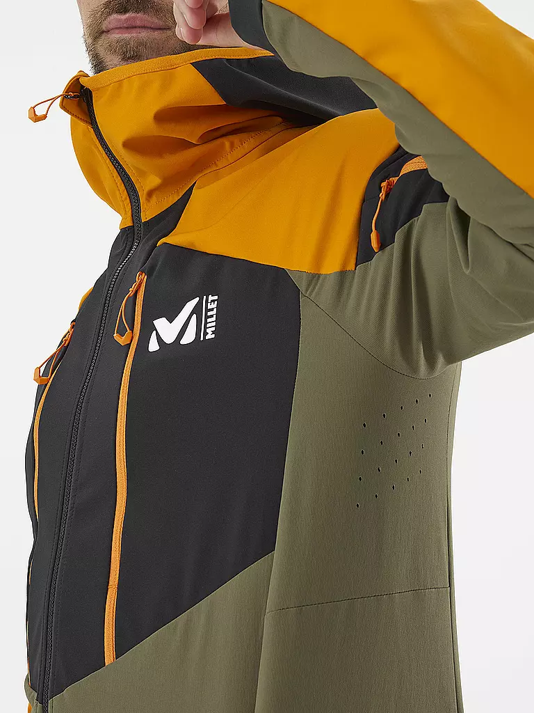 MILLET | Herren Touren Softshelljacke White Shield Hoodie | orange