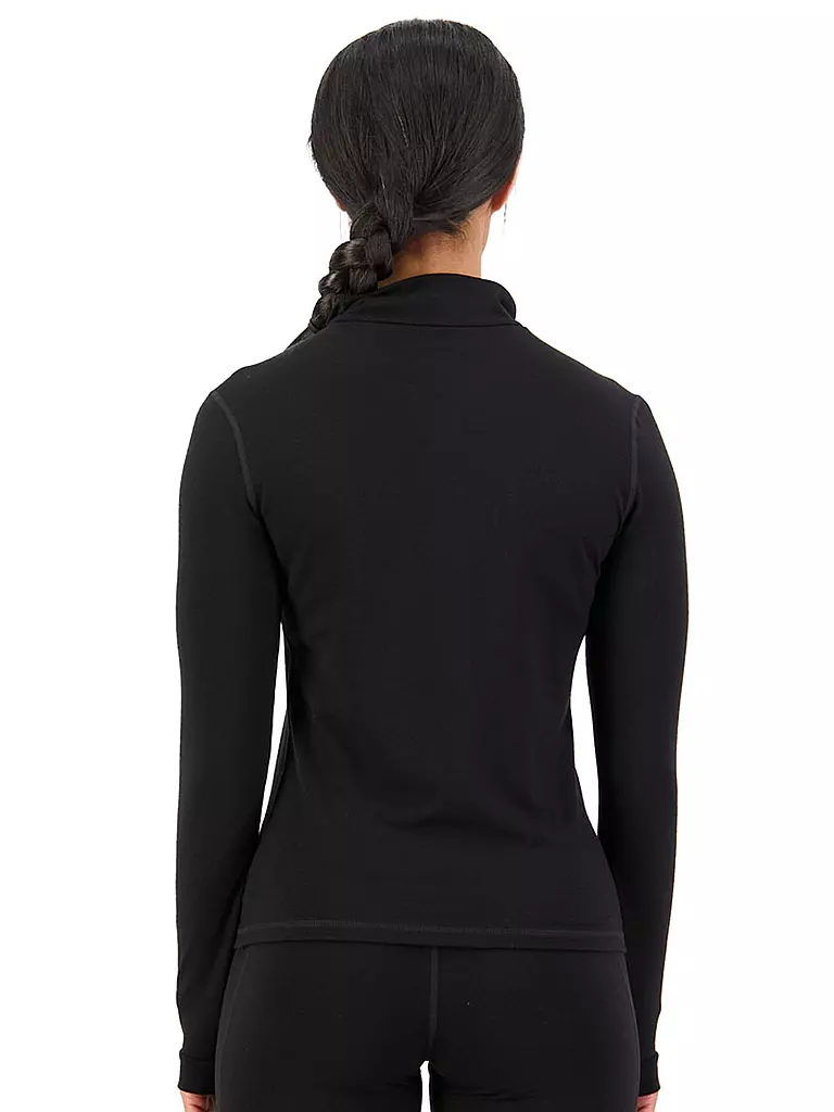 MONS ROYALE | Damen Funktionsshirt Cascade Merino Flex 200 1/4 Zip | schwarz