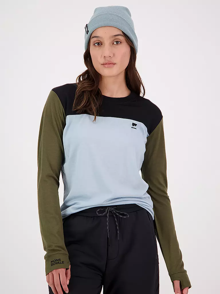 MONS ROYALE | Damen Funktionsshirt Yotei BF Tech LS | blau