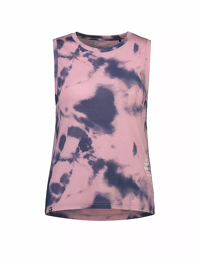 MONS ROYALE | Damen Rad Tanktop Icon Relaxed Tie Dyed | lila
