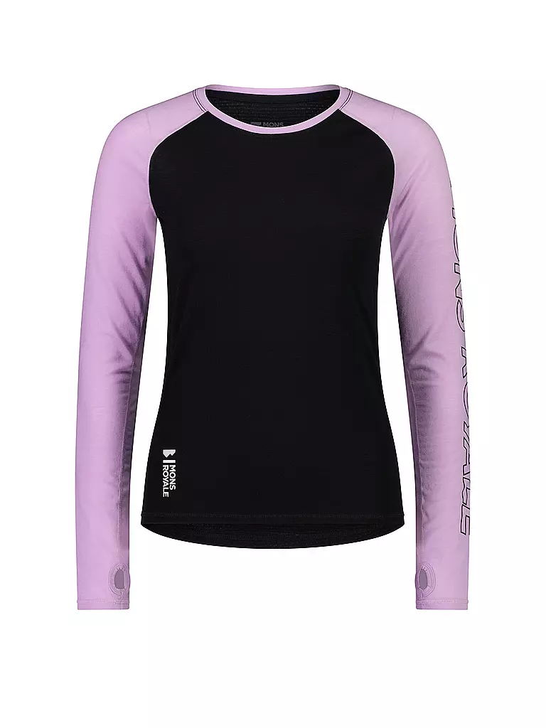 MONS ROYALE | Damen Unterziehshirt Bella Tech Halfzip | lila