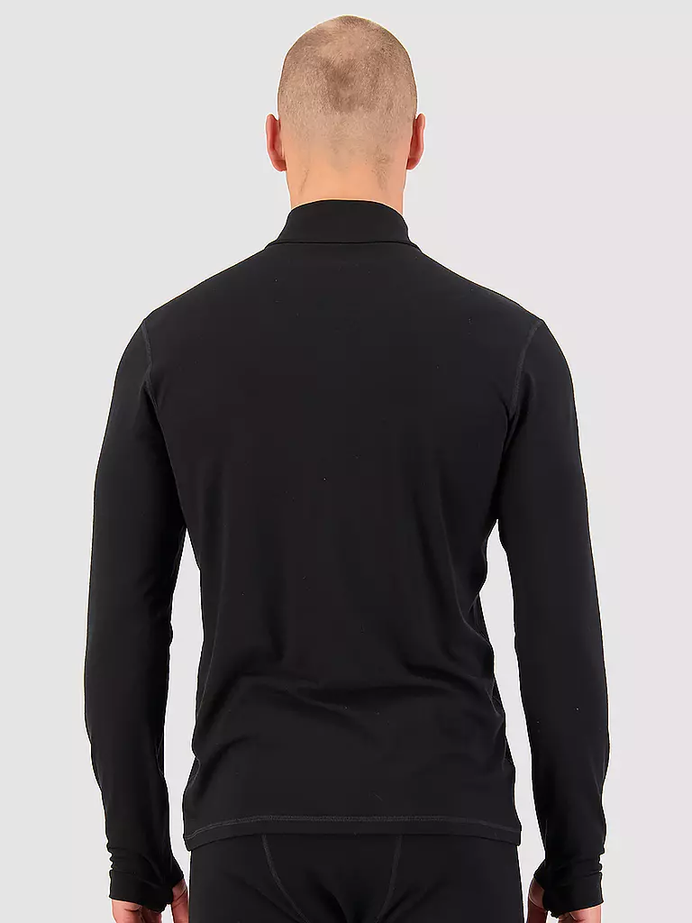 MONS ROYALE | Herren Funktions Zipshirt Cascade Maerino Flex 200 | schwarz