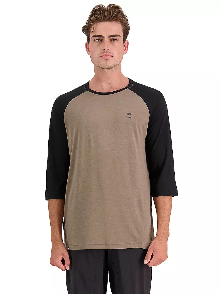 MONS ROYALE | Herren Radshirt Tarn Merino Shift Raglan 3/4 | camel