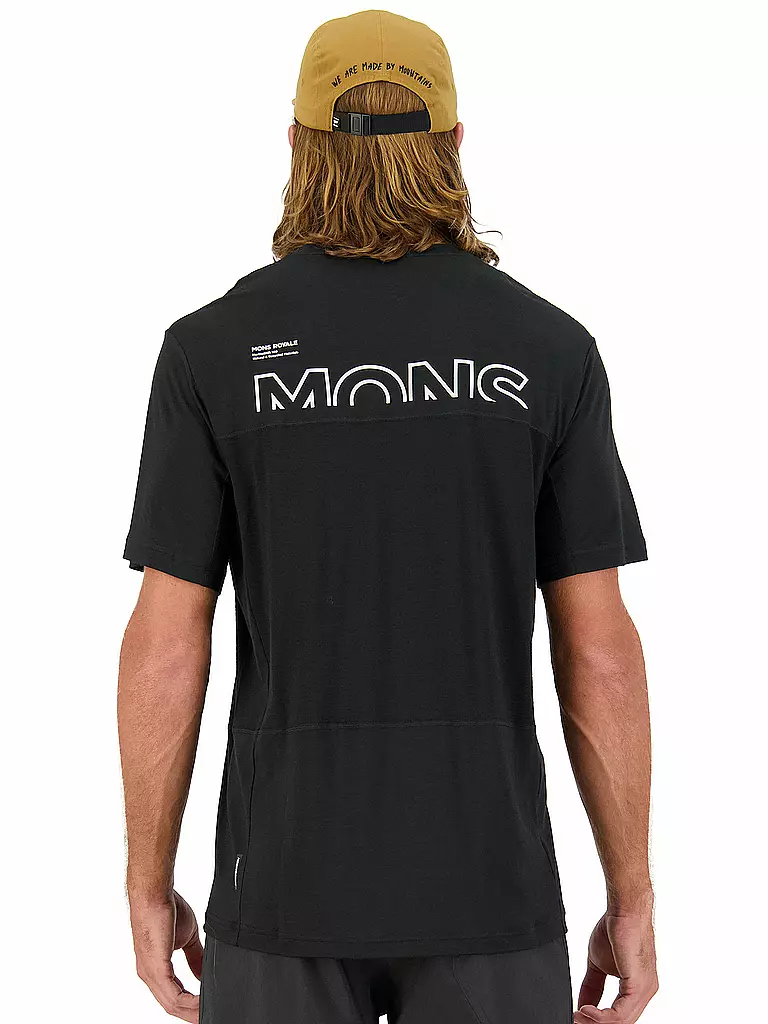 MONS ROYALE | Herren Radshirt Tarn Merino Shift Tee | schwarz