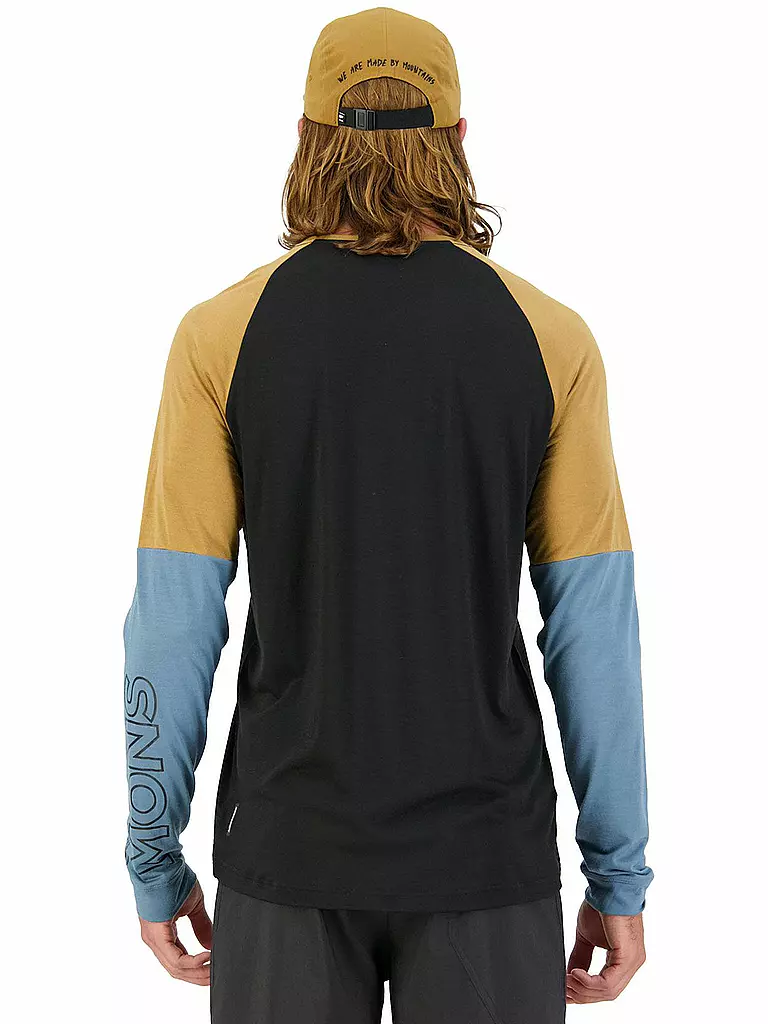 MONS ROYALE | Herren Radshirt Tarn Merino Shift Wind LS | blau