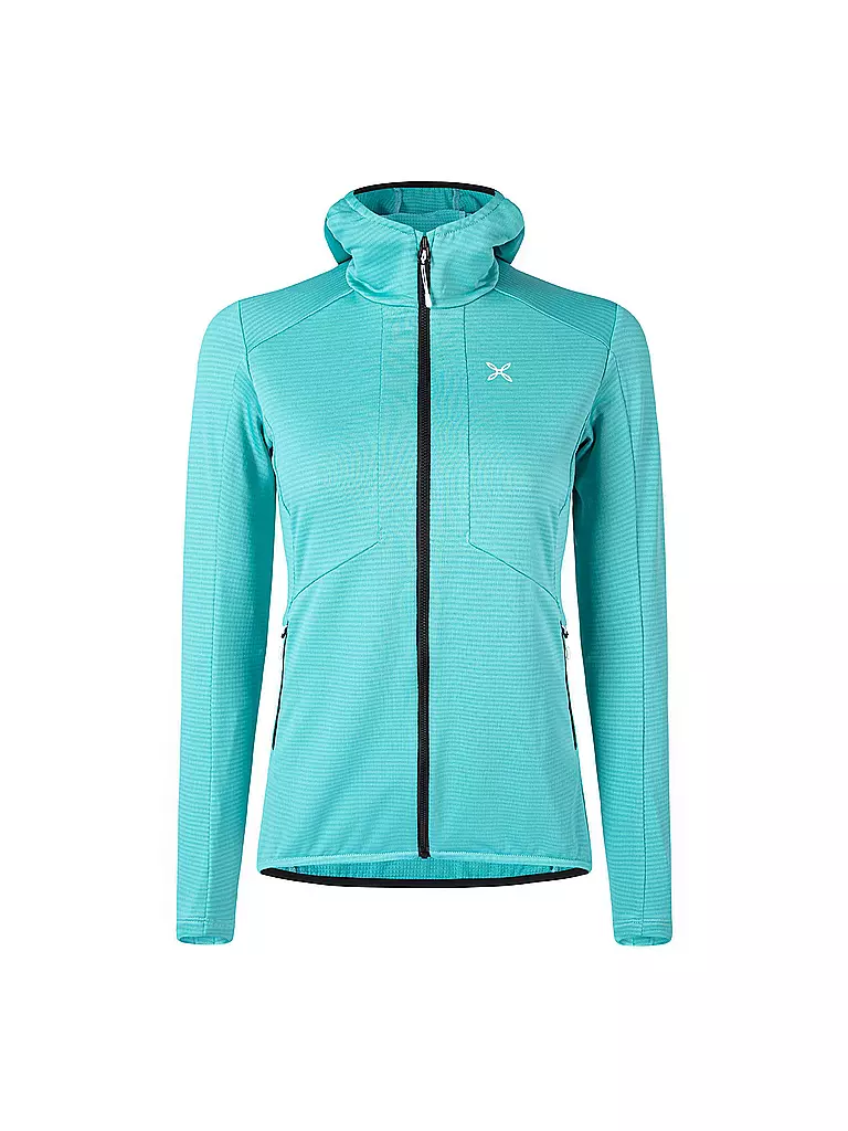 MONTURA | Damen Fleecejacke Kristall Maglia Hoodie | türkis