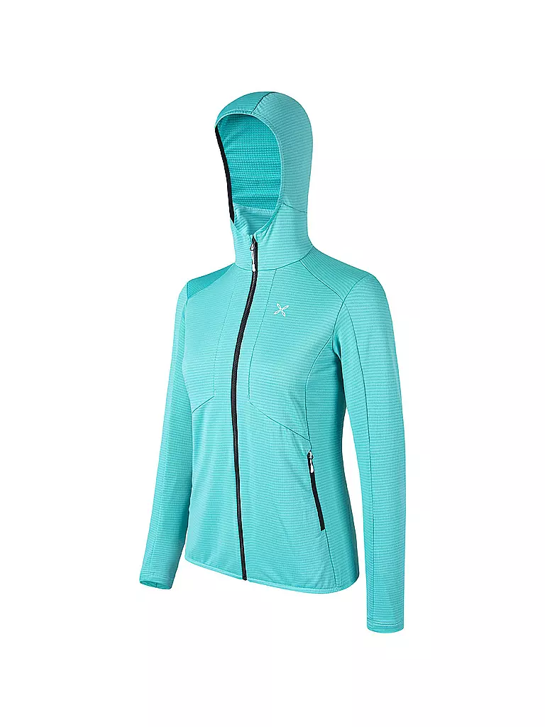 MONTURA | Damen Fleecejacke Kristall Maglia Hoodie | türkis