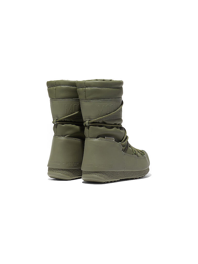 MOON BOOT Damen Schneestiefel Mid Rubber WP dunkelgrün
