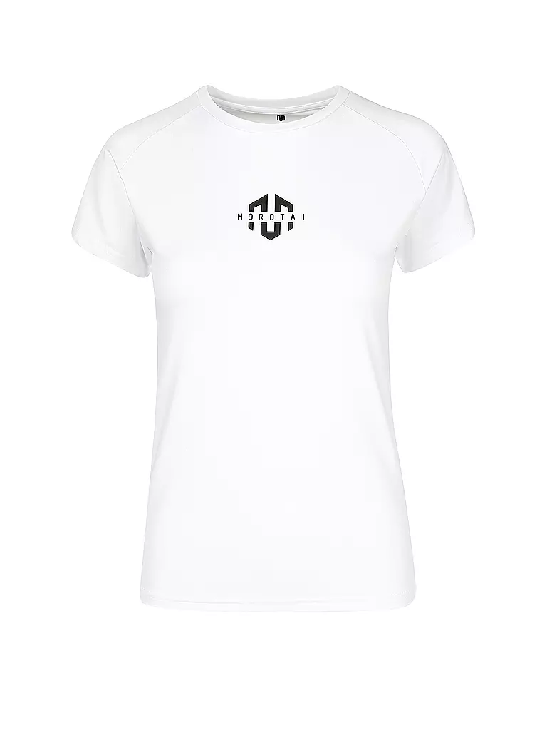 MOROTAI | Damen T-Shirt Performance Logo | weiß