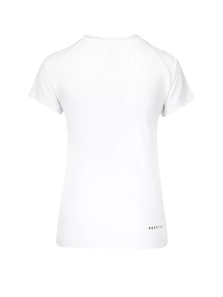 MOROTAI | Damen T-Shirt Performance Logo | weiß