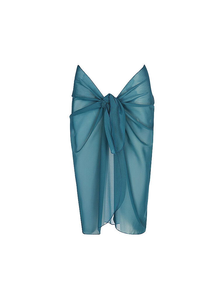 Damen Pareo Kurz aus Mesh petrol W